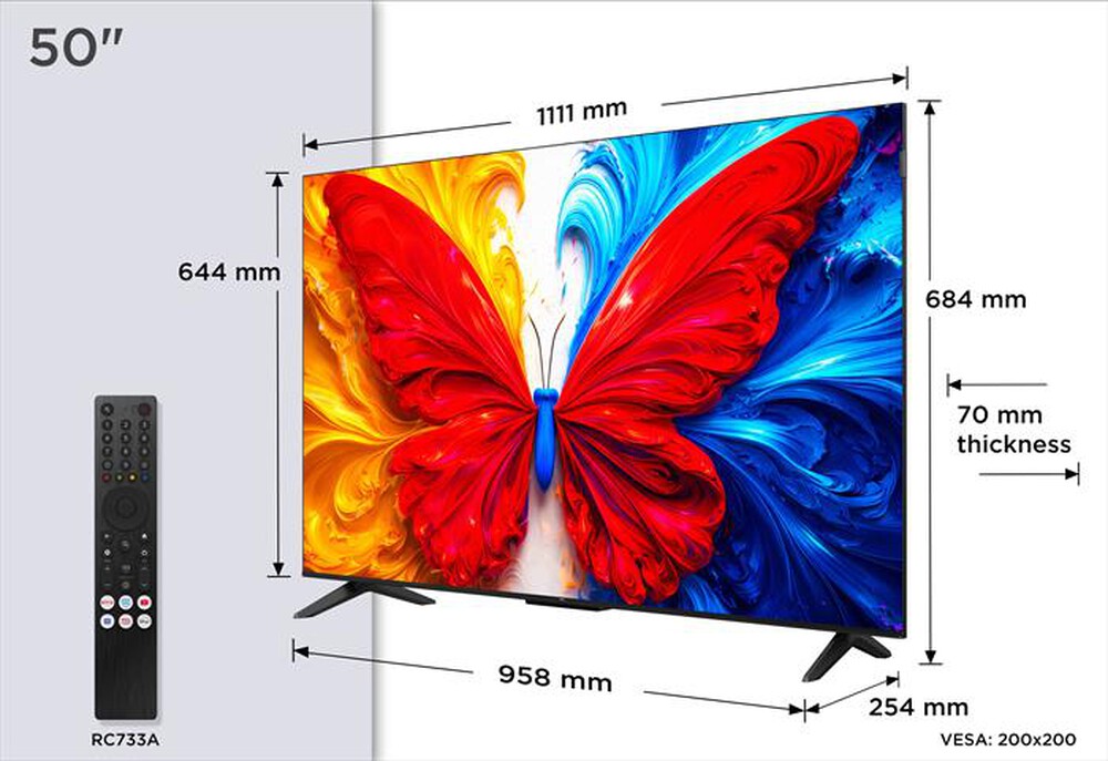 Immagine del prodotto TCL - Smart TV QLED FHD 43" 43S5L-Nero