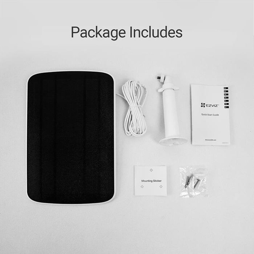 "EZVIZ - PANNELLO SOLARE CON MICRO USB-White"