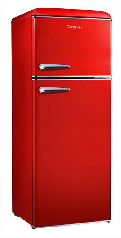 CRANKER - Frigorifero 2 porte CRDP4100R Classe E 215 lt-ROSSO