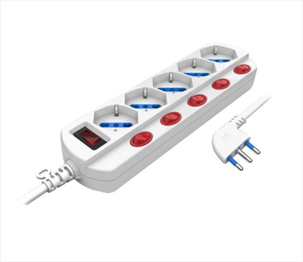 Immagine del prodotto NOVALINE - Presa multipla con interruttore master CEK05Y-Bianco