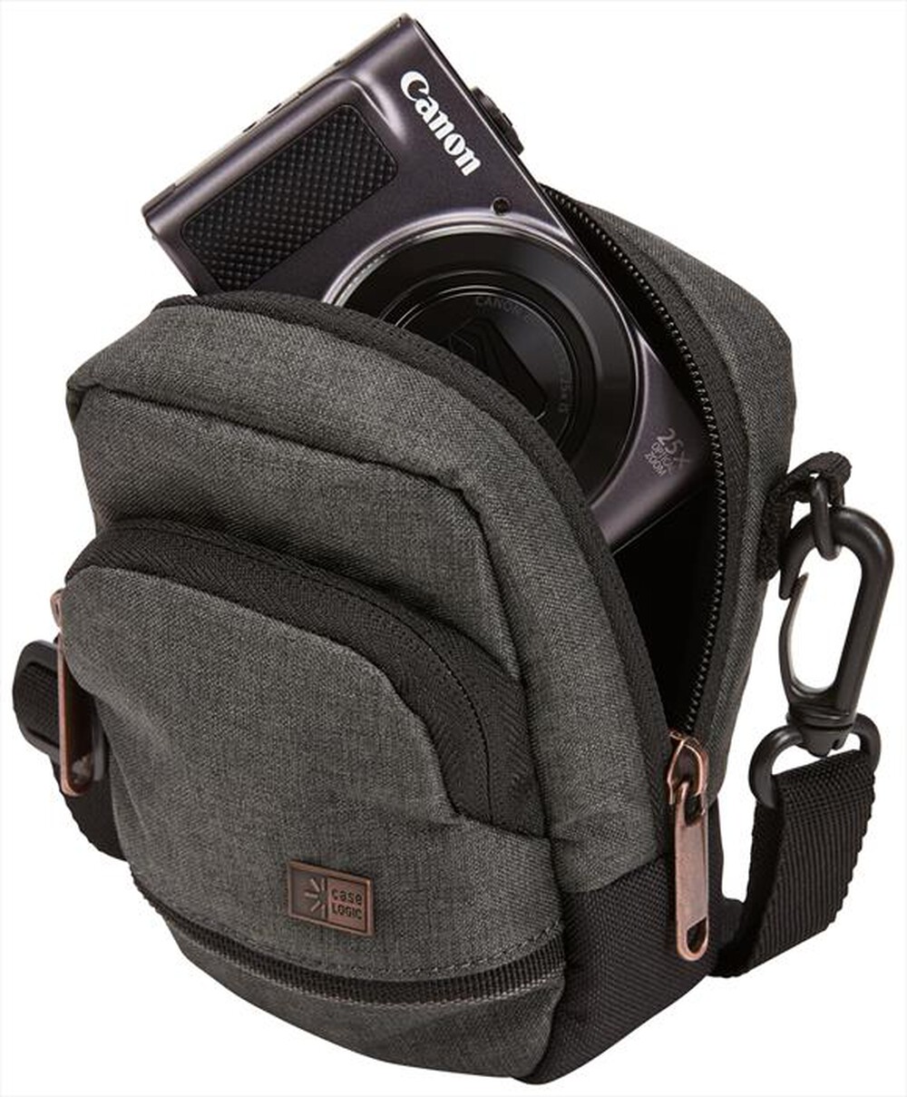 "CASE LOGIC - BORSA TRACOLLA ERA COMPATTE-Grigio"