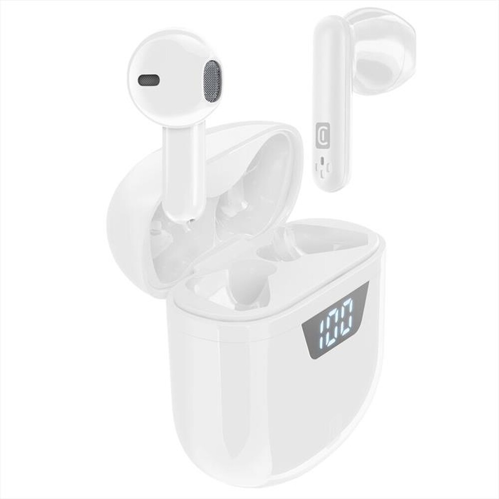 Immagine del prodotto CELLULARLINE - BTSEEKTWSW Auricolari Bluetooth-Bianco