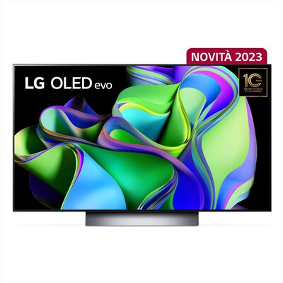 LG - Smart TV OLED UHD 4K 48" OLED48C34LA-Argento