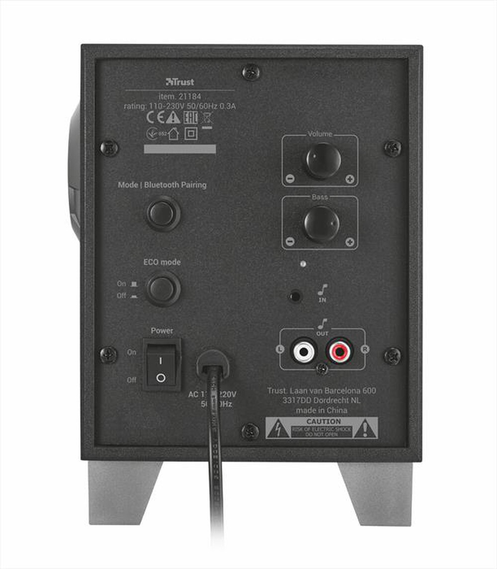Immagine del prodotto TRUST - EVON BT 2.1 SPKRSET-Black