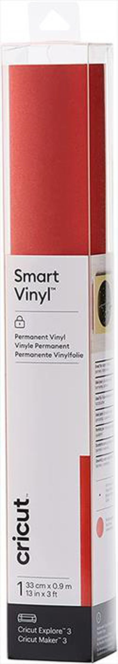 CRICUT - SMART VINILE PERMANENTE - 1 FOGLIO-Shimmer red