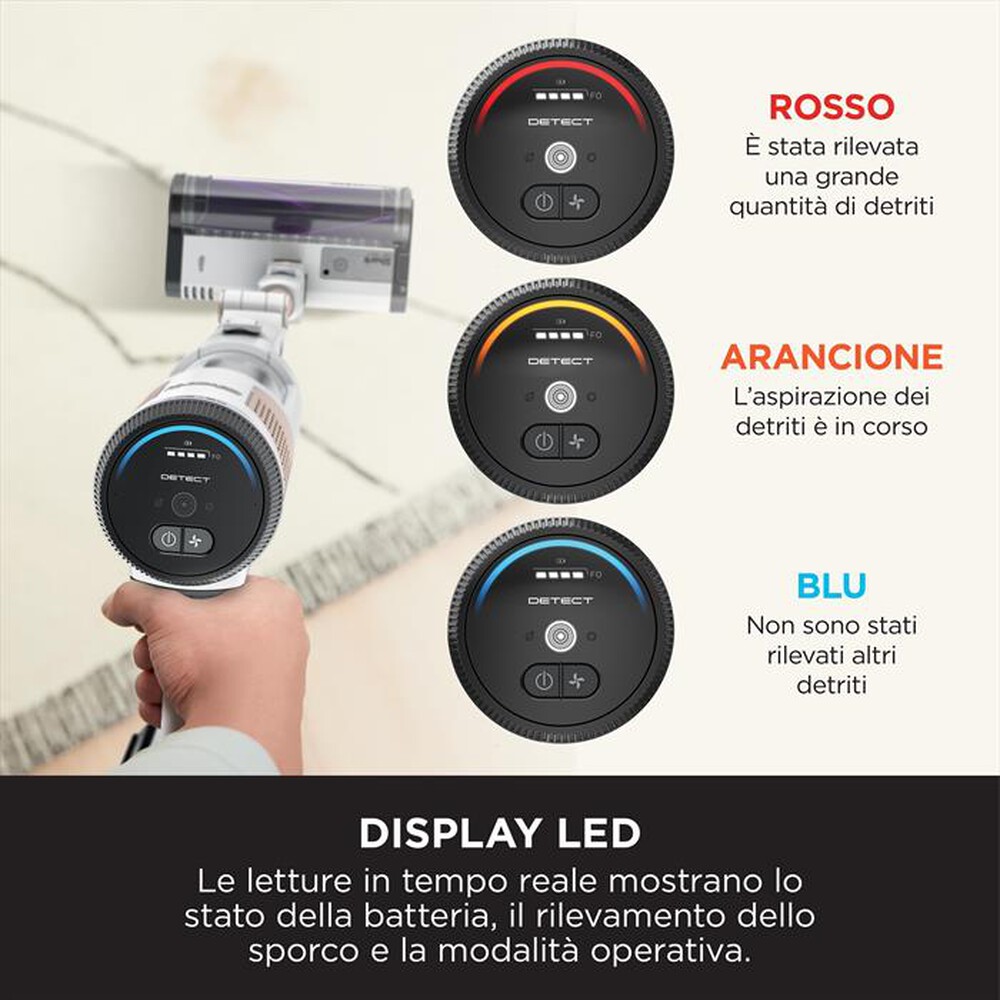 Immagine del prodotto SHARK - Scopa elettrica DETECT CON AUTOSVUOMENTO IW3612EU-Bianco