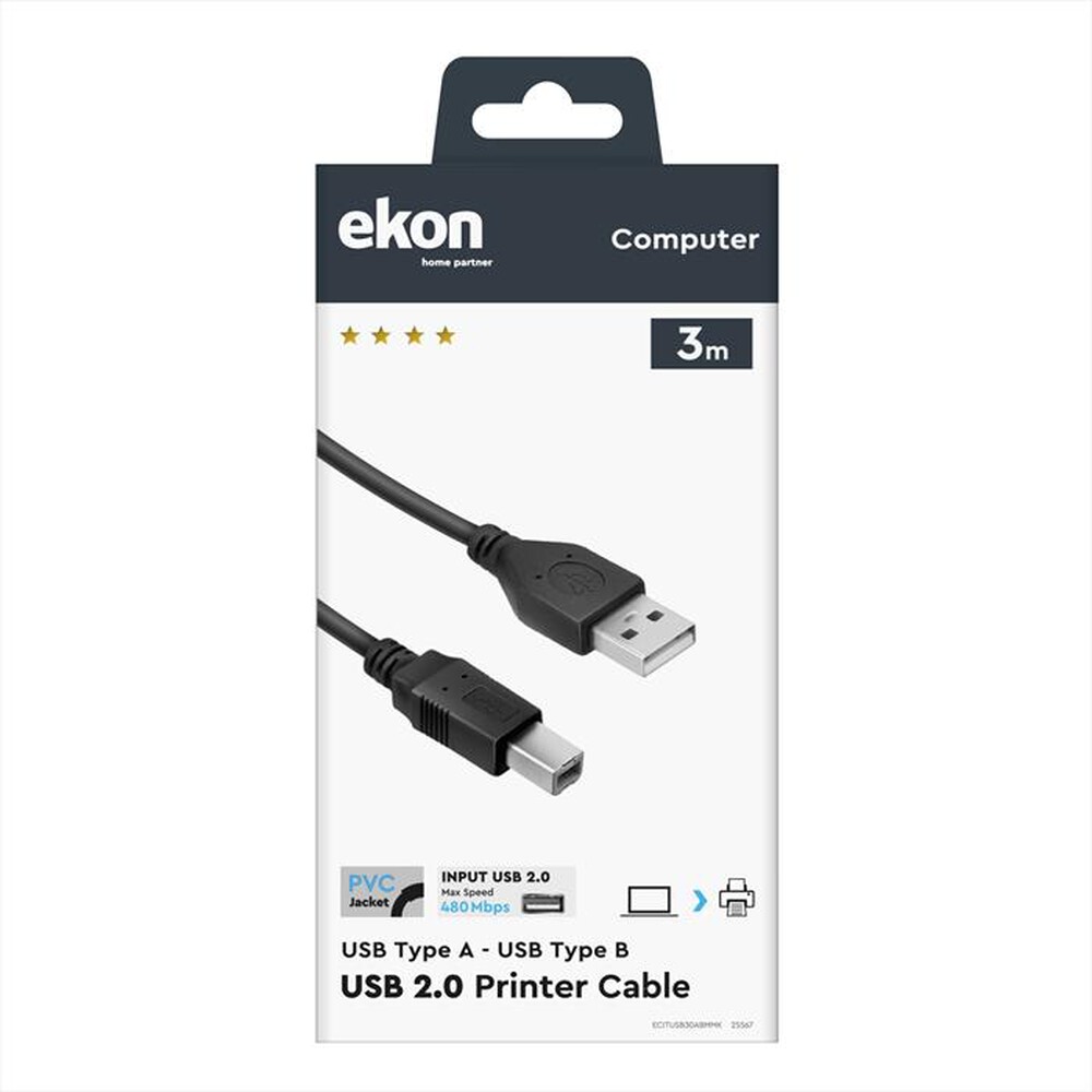 "EKON - ECITUSB30ABMMK-Nero"