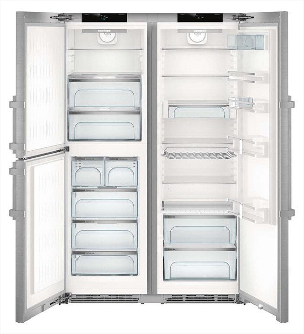 "LIEBHERR - Frigorifero side by side SBSES 8483-21 Classe D-Acciaio"