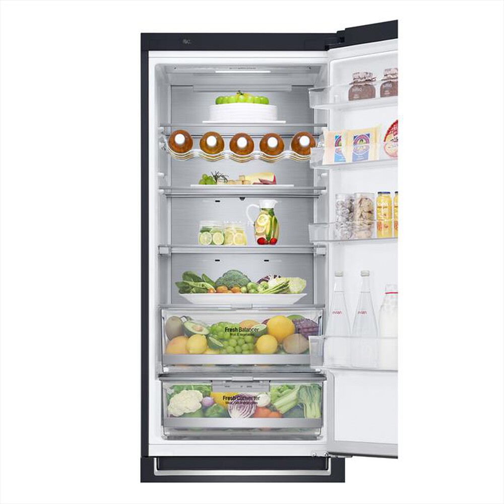 "LG - Frigorifero combinato GBB92MCABP Classe B 419lt-MATTE BLACK"
