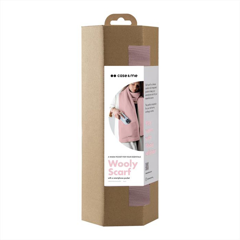 "CASEME - Winter pocket scarf CMWINTER24PKSCARFP-Rosa"