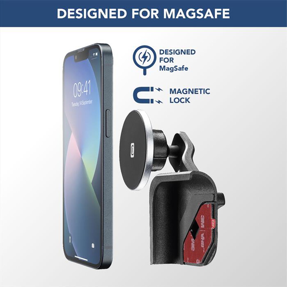 Immagine del prodotto CELLULARLINE - MAG SCREEN FOR TESLA CAR - IPHONE 12 AND LATER-Nero