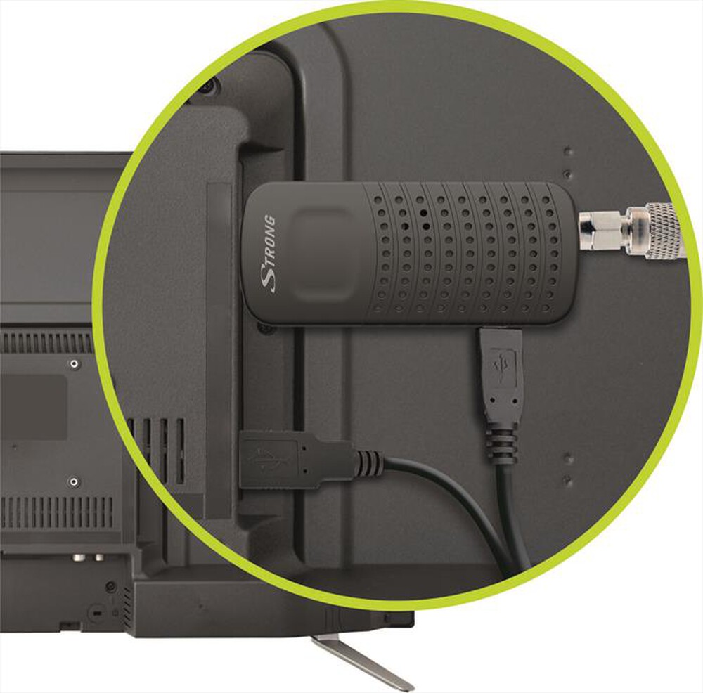 Immagine del prodotto STRONG - Mini Decoder digitale terrestre T2 SRT82-nero