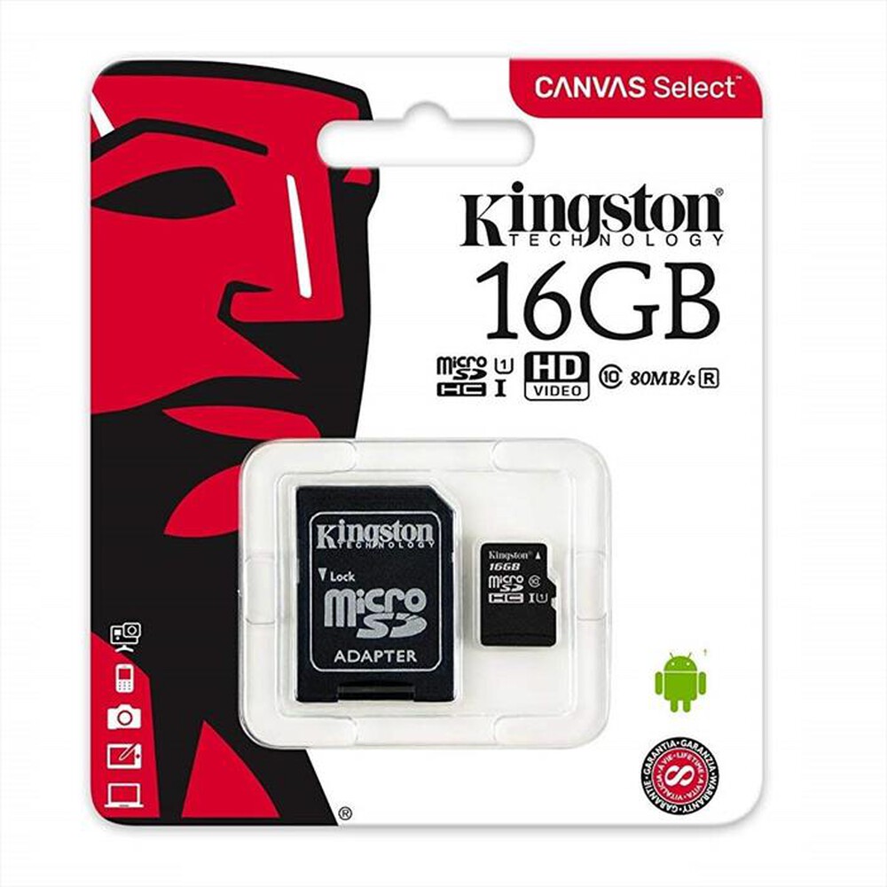 "KINGSTON - SDCS/16GB-black"