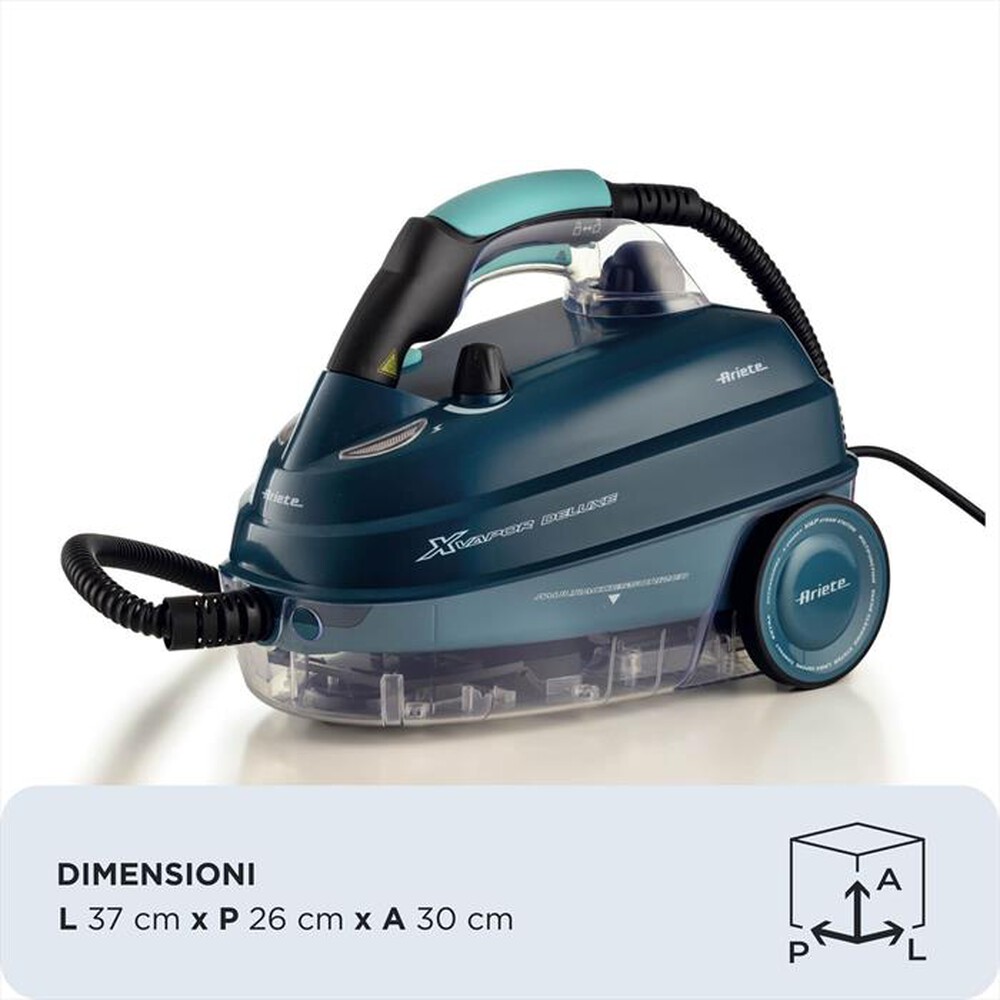 Immagine del prodotto ARIETE - 4146 XVAPOR DELUXE PULITORE A VAPORE 1500W-Blu