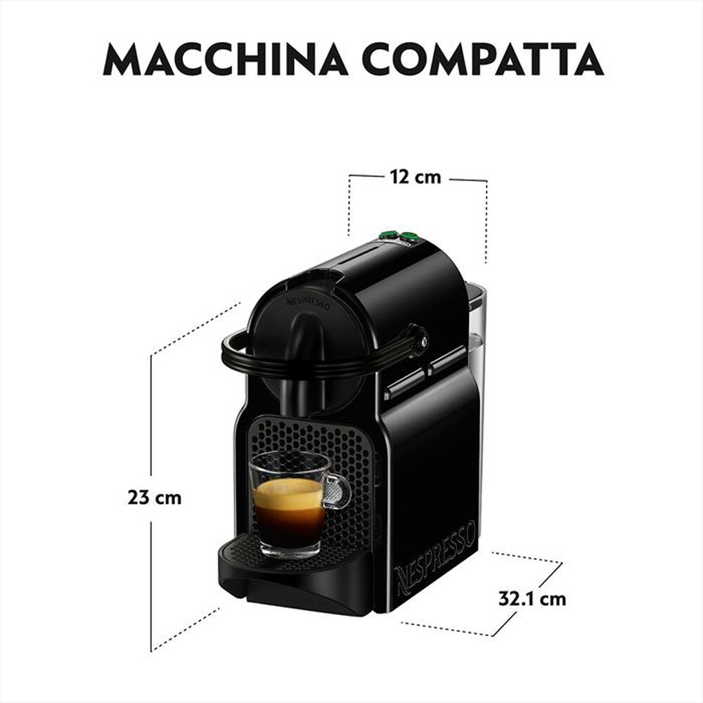 "DE LONGHI - INISSIA NESPRESSO EN80.B MACCHINA PER CAFFÈ-Nero"