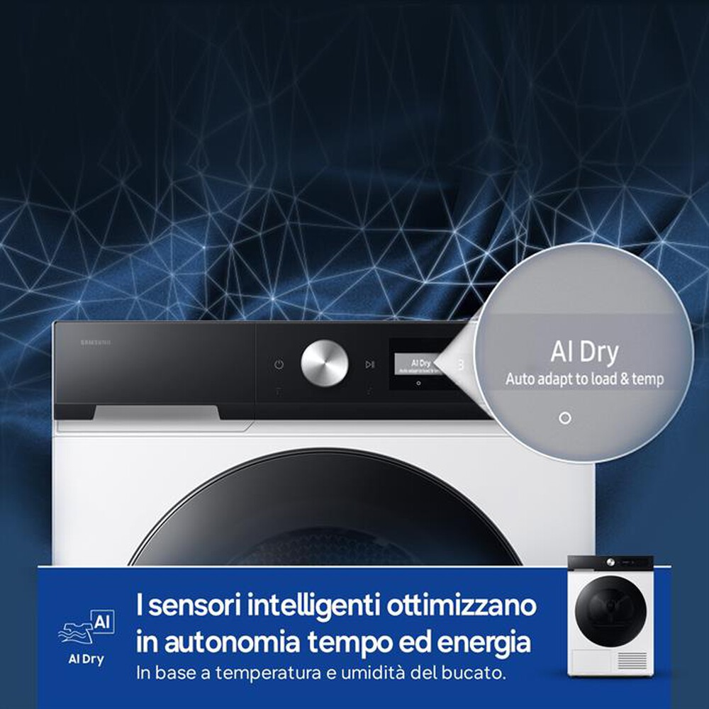 Immagine del prodotto SAMSUNG - Asciugatrice Bespoke AI DV90DB7845GEU3 9Kg ClasseA-Bianco