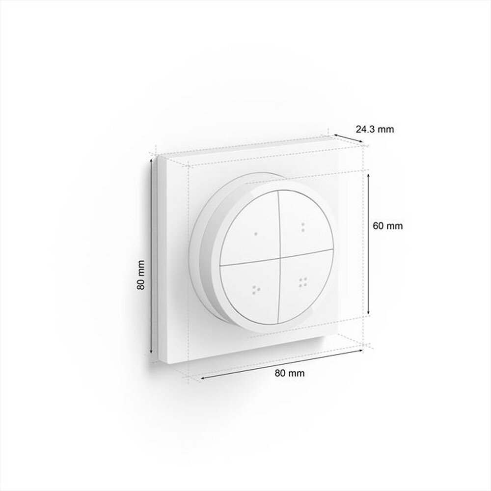Immagine del prodotto PHILIPS - HUE TAP DIAL SWITCH INTERRUTTORE WIRELESS BIANCO-Multicolore