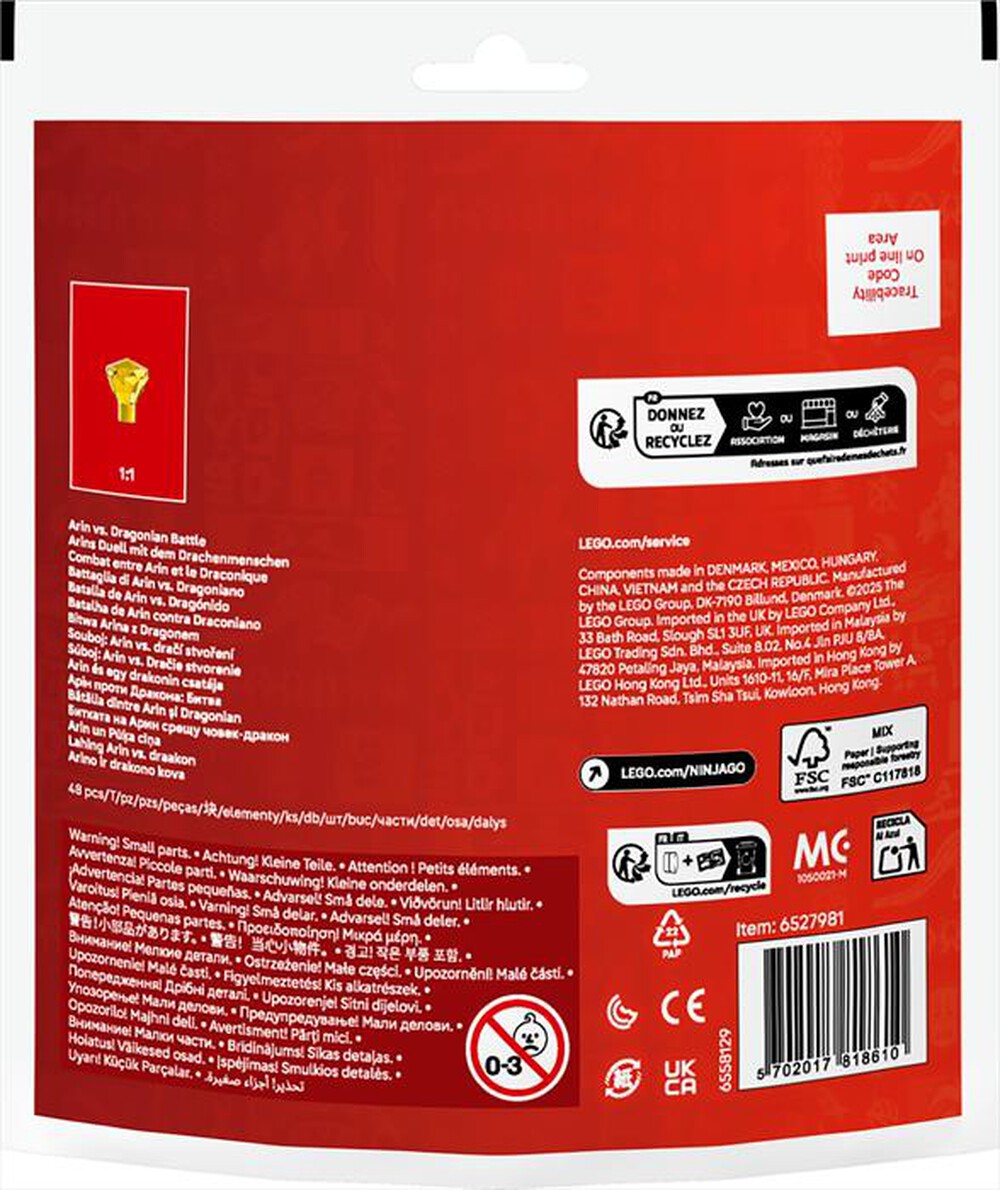 Immagine del prodotto LEGO - RECRUITMENT BAG Battaglia Arin vs Dragoniano 30700