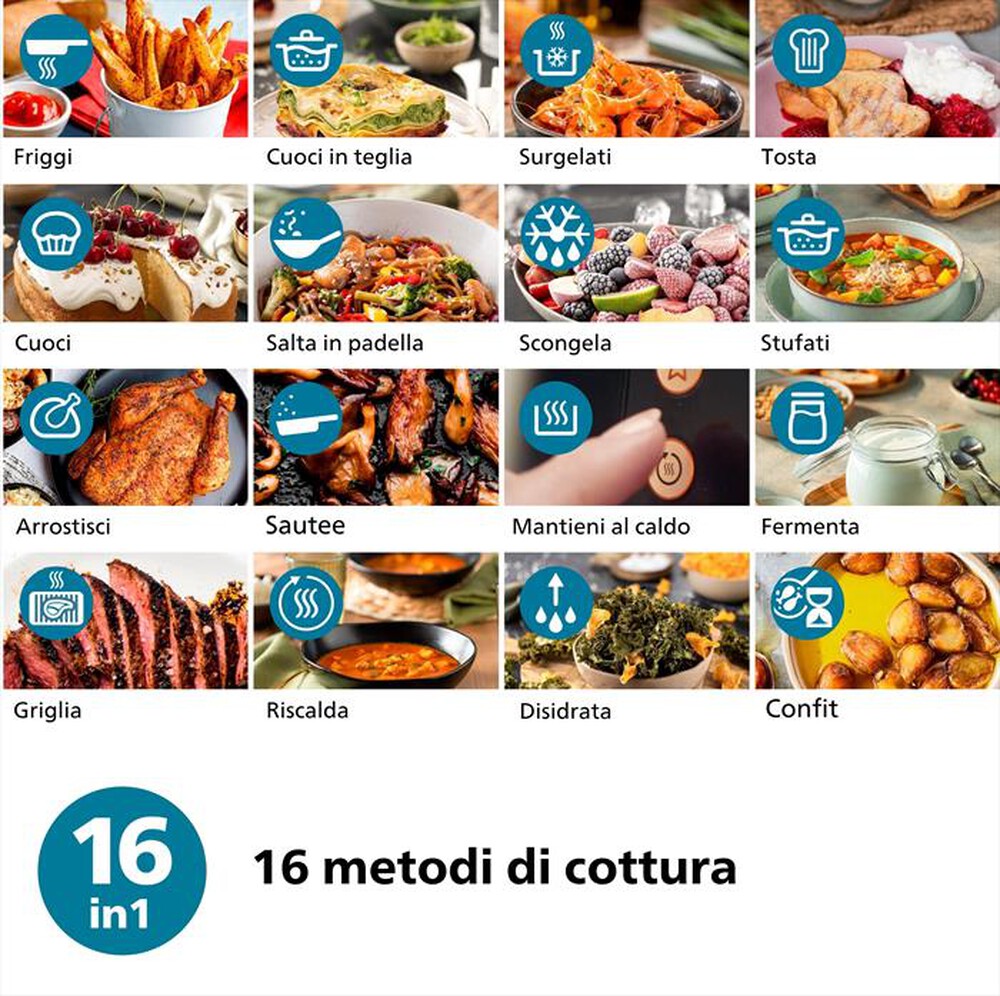 "PHILIPS - Friggitrice ad aria AIRFRYER SERIE 3000 NA342/00-Nero"