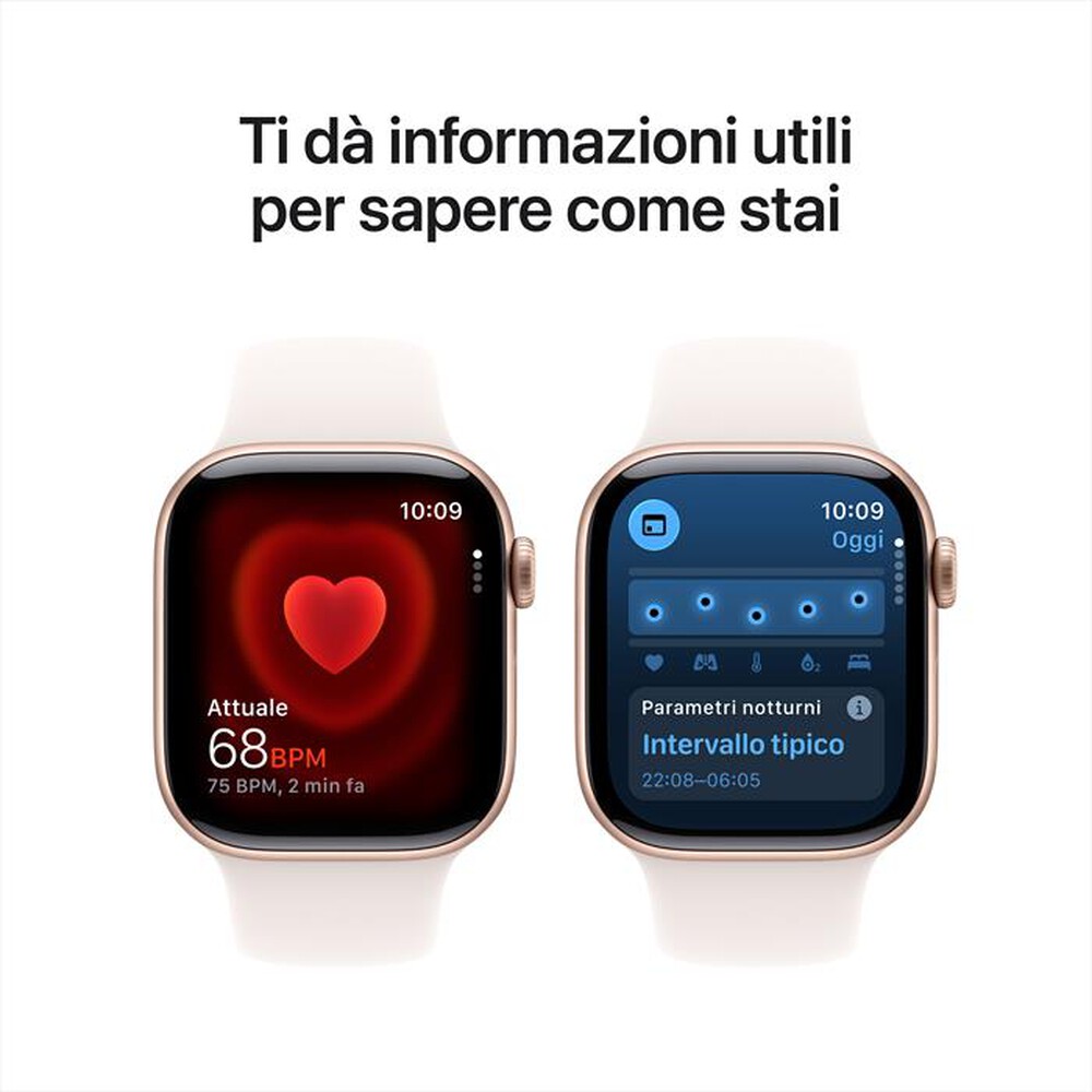 Immagine del prodotto APPLE - Watch Series 11 GPS 42mm Alluminio-Oro Rosa - Band Rosa Fard S/M
