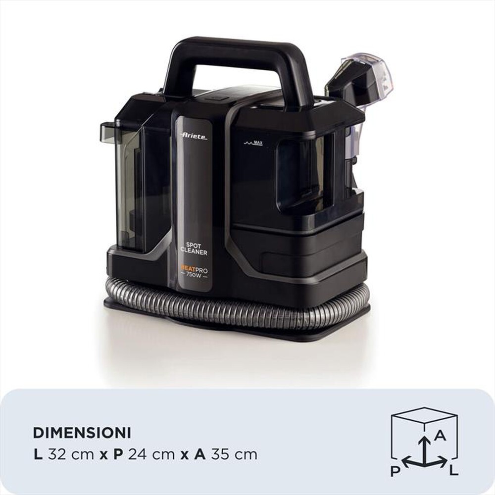 Immagine del prodotto ARIETE - Lavatappeti 2482 SPOT CLEANER HEAT PRO 750W-Nero