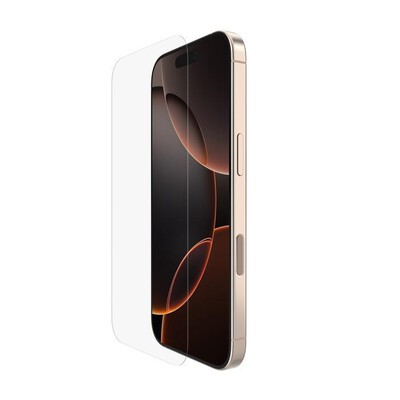 BELKIN - VETRO ULTRAGLASS 2 ANTIMICROBICO PER IPHONE 16 PRO-Trasparente