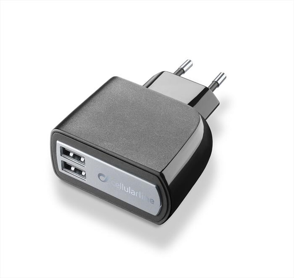 "CELLULARLINE - Dual USB Charger-Nero"