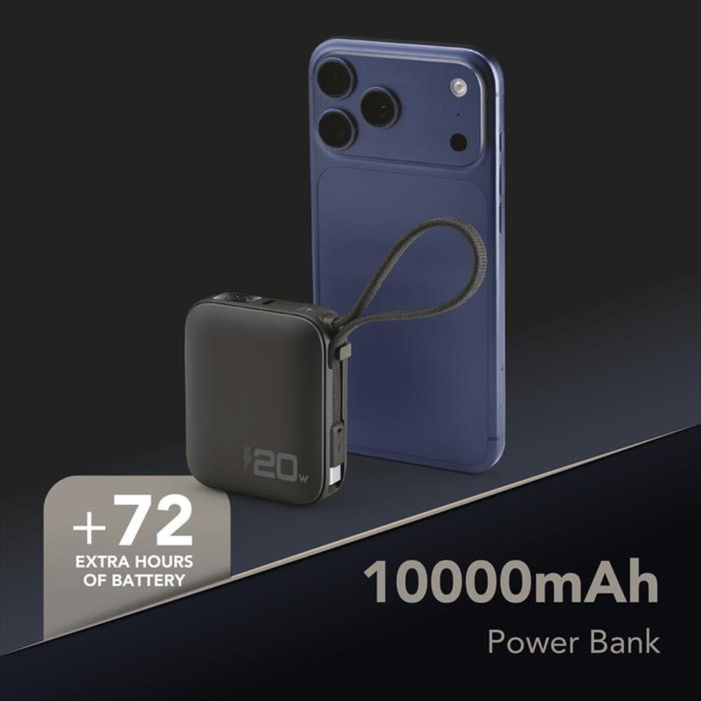 Immagine del prodotto CELLULARLINE - Power bank POCKET 10000 MAH 20W PORTA USB-C-Nero