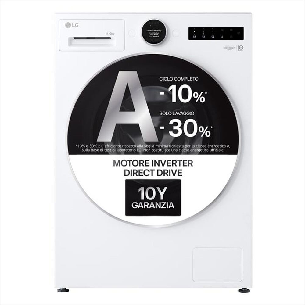 Immagine del prodotto LG - Lavasciuga WHX9016TLC 11/6Kg Classe A/B-Bianco
