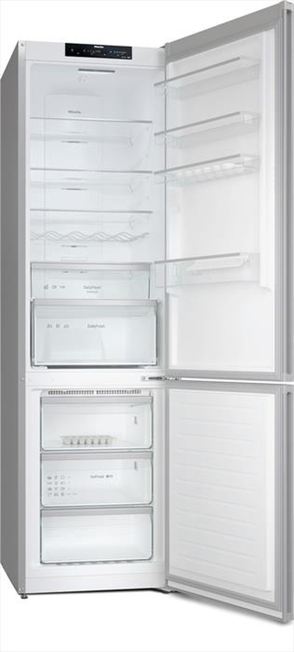 "MIELE - Frigorifero combinato KFN 4394 ED EL ClasseE 368lt-CleanSteel"