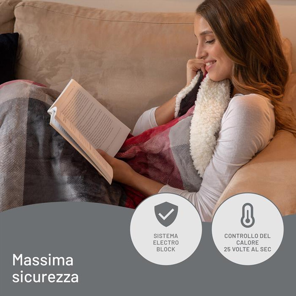 Immagine del prodotto IMETEC - CALDOPLAID ADAPTO VELVET TARTAN 160X120 CM-Multicolore