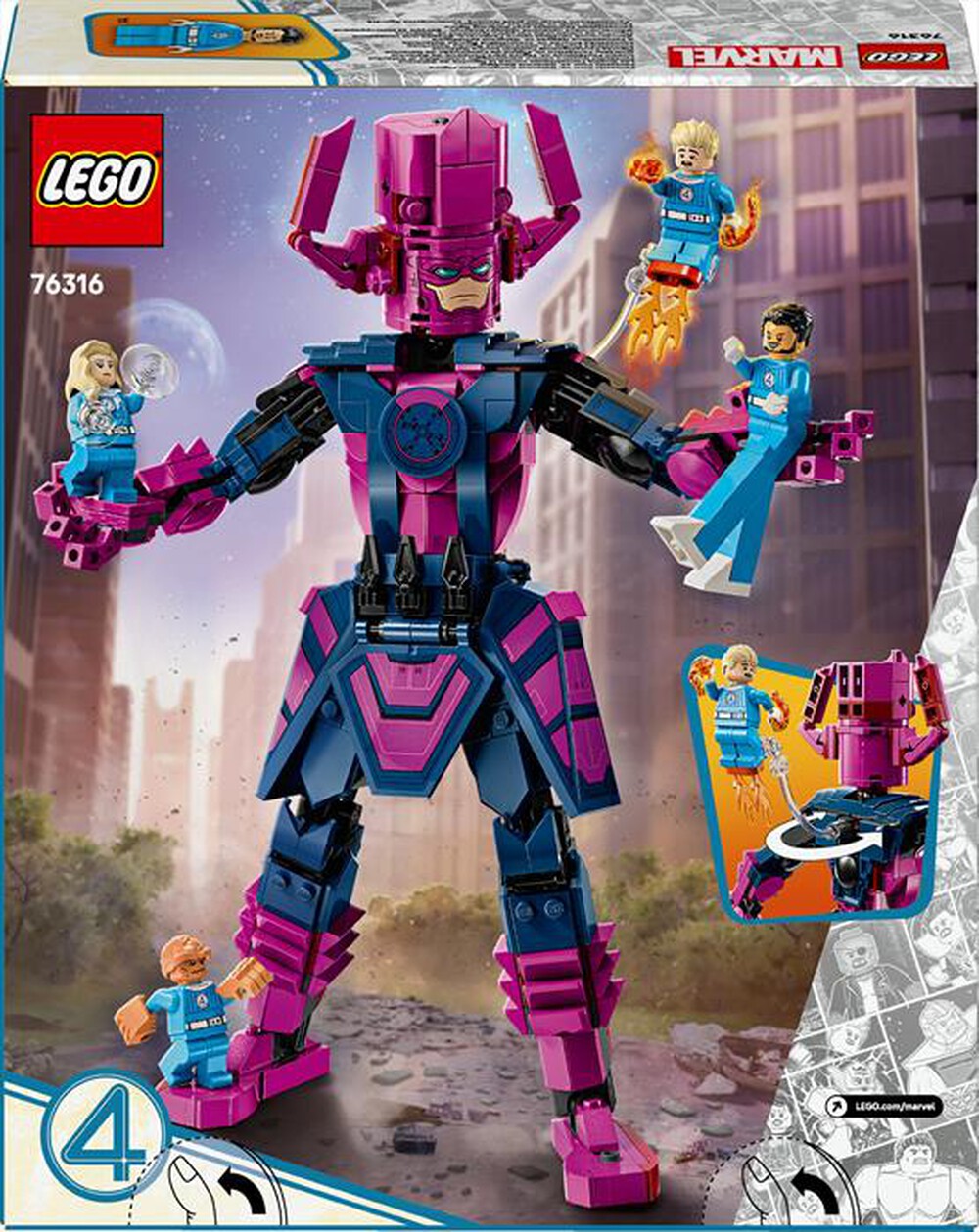 "LEGO - 76316 FANTASTICI QUATTRO E GALACTUS-,"