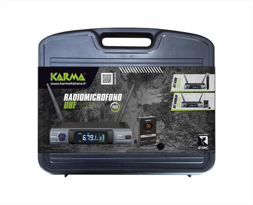 "KARMA - Radiomicrofono UHF SET 8300-Nero"