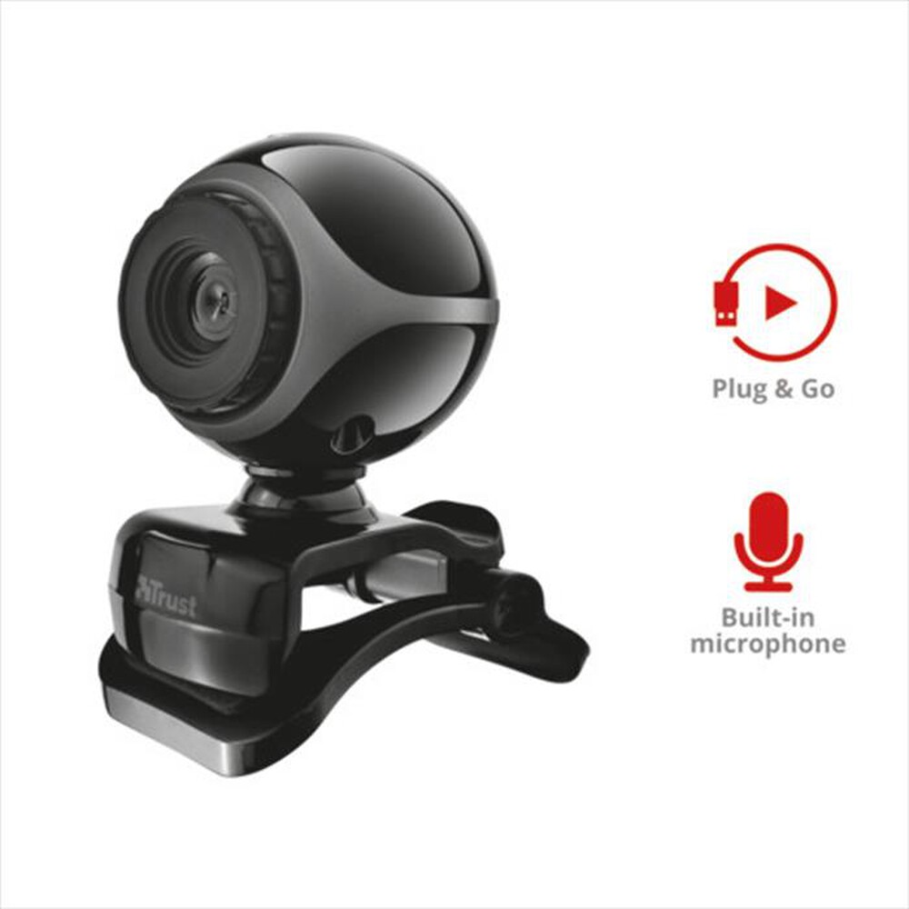 "TRUST - Exis Webcam-Black"