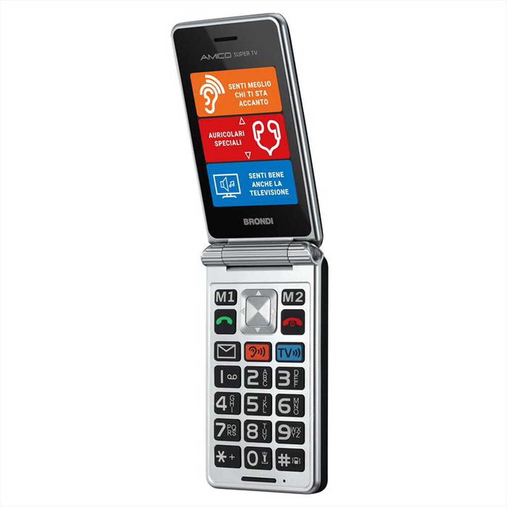Immagine del prodotto BRONDI - Cellulare AMICO SUPER TV-GUNMETAL GREY