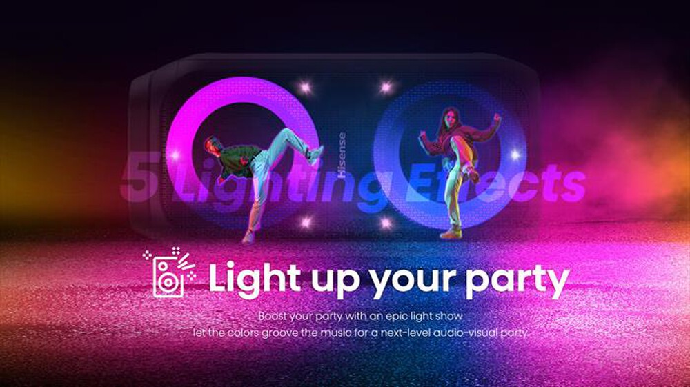 Immagine del prodotto HISENSE - Speaker Bluetooth PARTY ROCKET-NERO