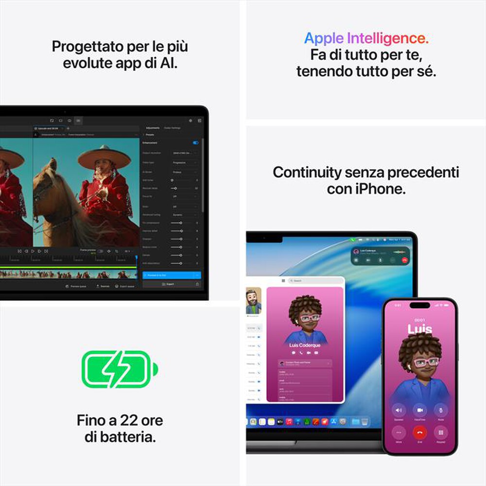 Immagine del prodotto APPLE - MacBook Pro 14" M5 Pro Core 15 CPU 16 GPU 24GB 1TB-Nero siderale