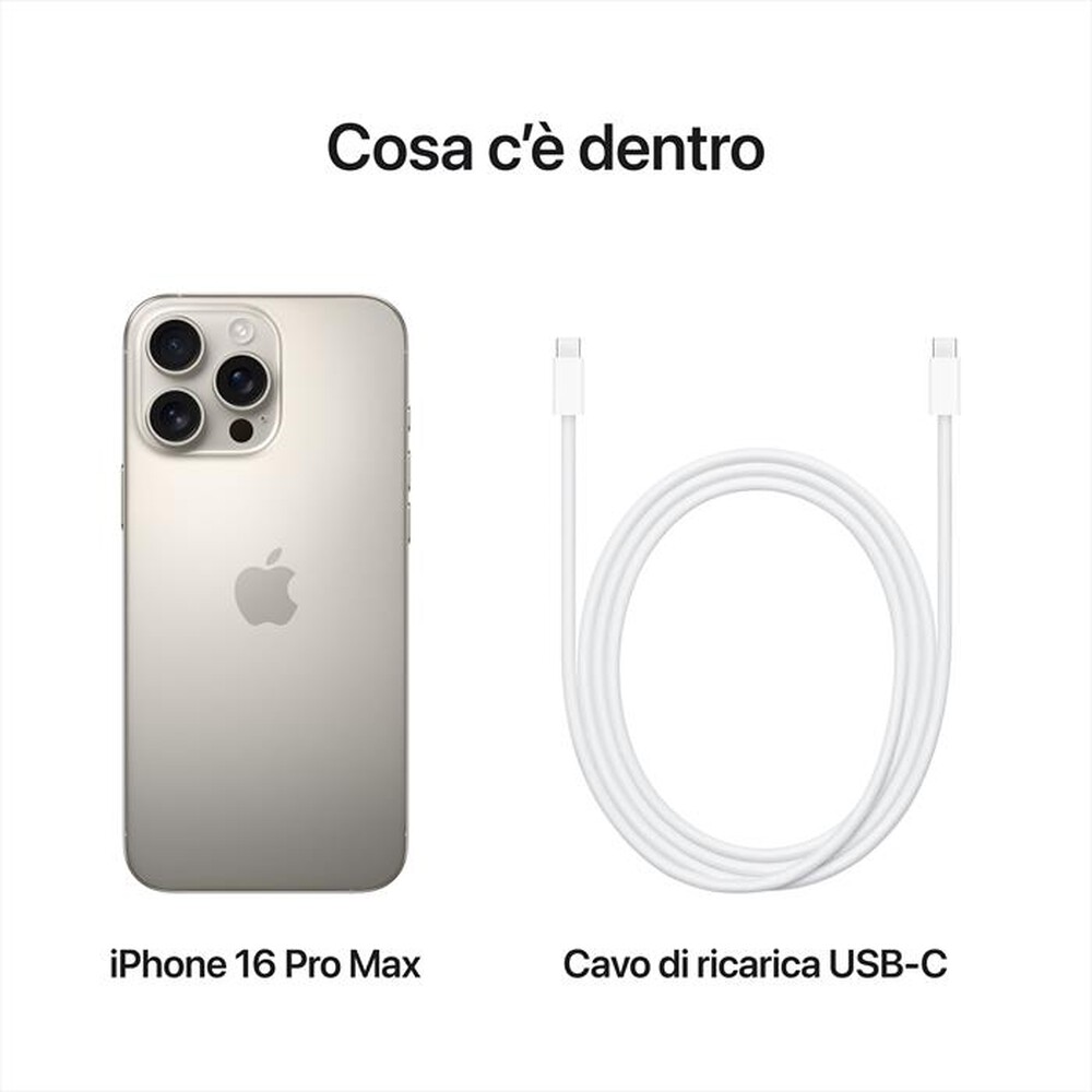 Immagine del prodotto APPLE - iPhone 16 Pro Max 256GB-Titanio Naturale