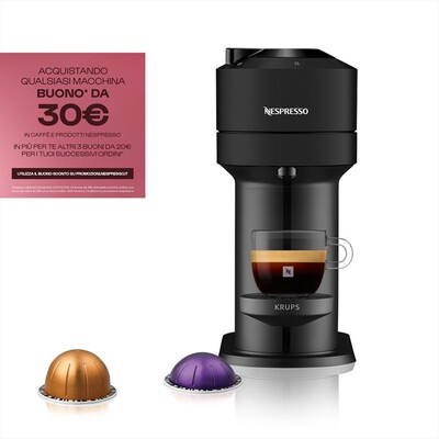 KRUPS - Macchina da caff&egrave; XN910N Vertuo Next Nespresso-Nero opaco