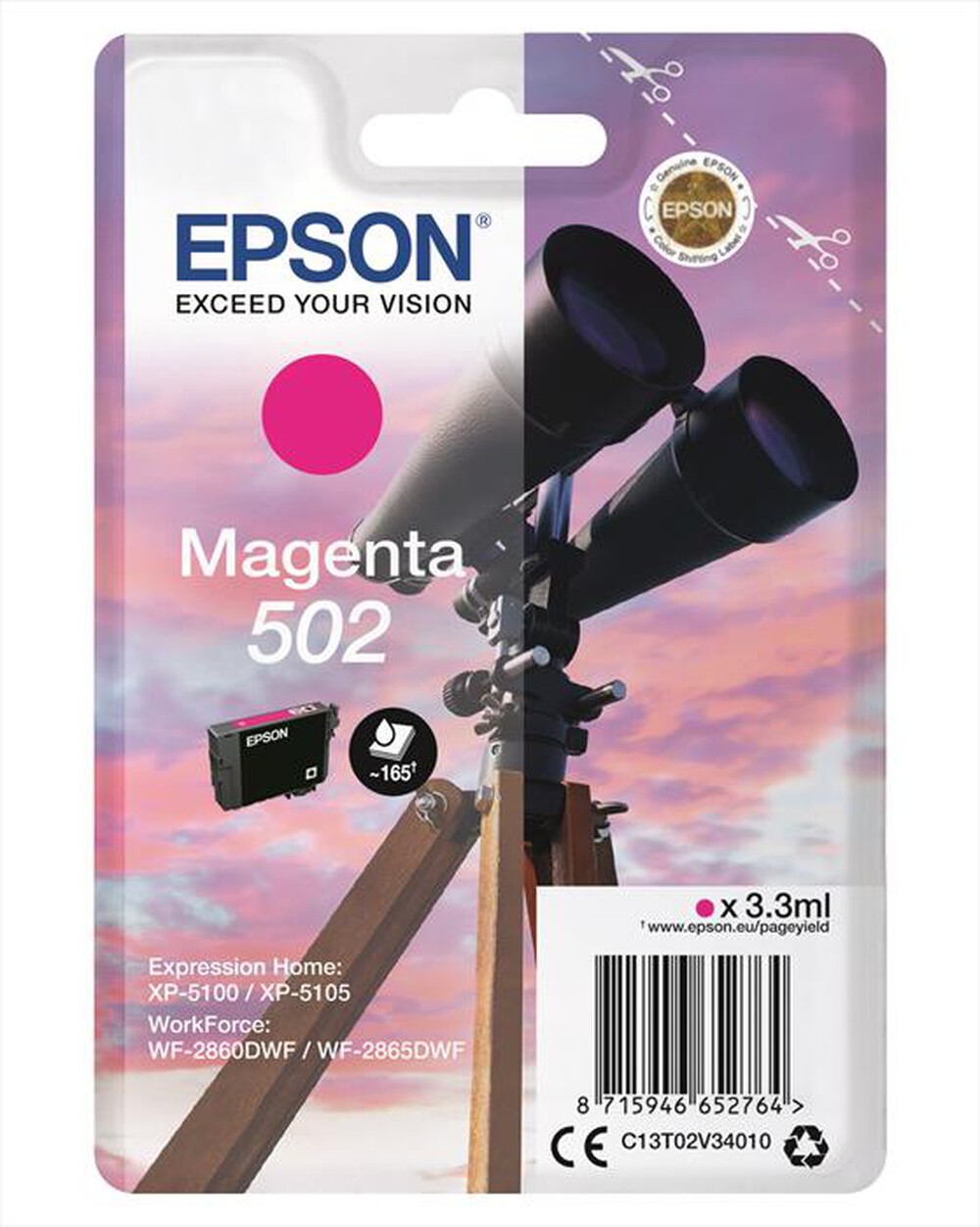"EPSON - C13T02V34020-Magenta"