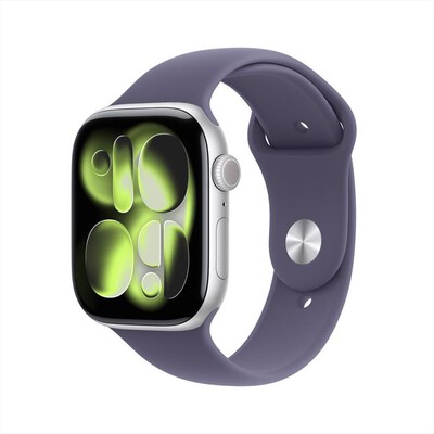 APPLE - Watch Series 11 GPS + Cellular 46mm Alluminio-Argento Sport Band Viola - M/L
