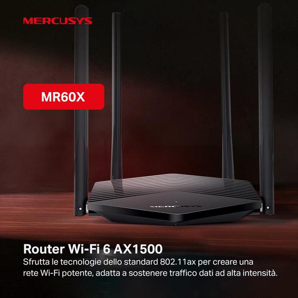 "TP-LINK - MR60X AX1500 WIFI 6 ROUTER-nero"