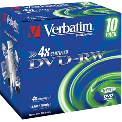 VERBATIM - DVD+R 10pz JewelCase