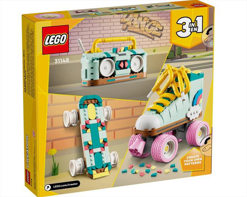 "LEGO - CREATOR Pattino a rotelle retrò - 31148-Multicolore"