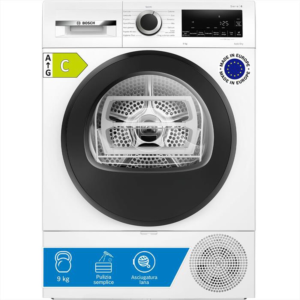 Immagine del prodotto BOSCH - Asciugatrice Serie 6 WQG243D9IT 9Kg Classe C-Bianco