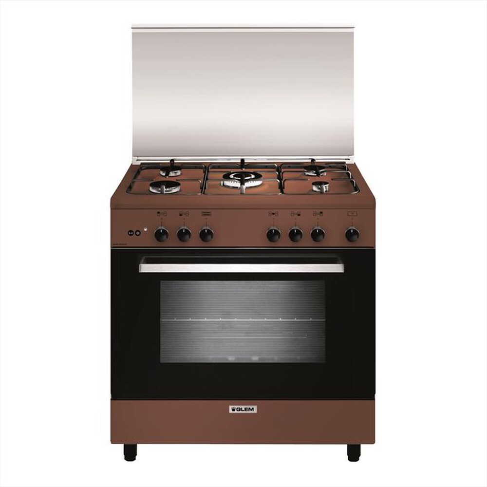 "GLEM GAS - Cucina a gas A855GC Classe A-Marrone"