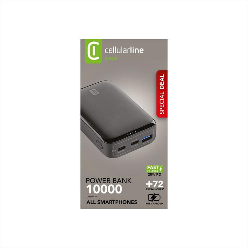 Immagine del prodotto CELLULARLINE - Power Bank Essence Promo 10.000mAh PD fino a 20W-Nero
