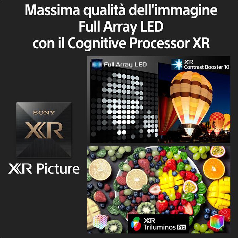 "SONY - SMART TV BRAVIA XR Full Array LED 4K 55\" XR55X90KA-Nero"