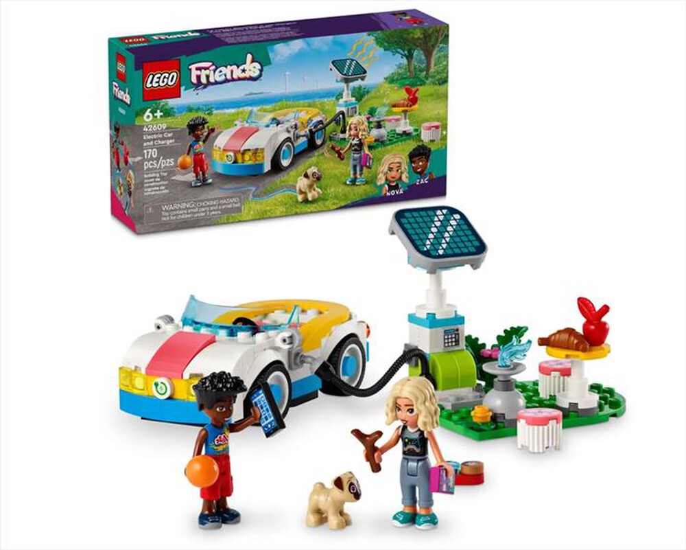 "LEGO - FRIENDS Auto elettrica e caricabatterie - 42609"
