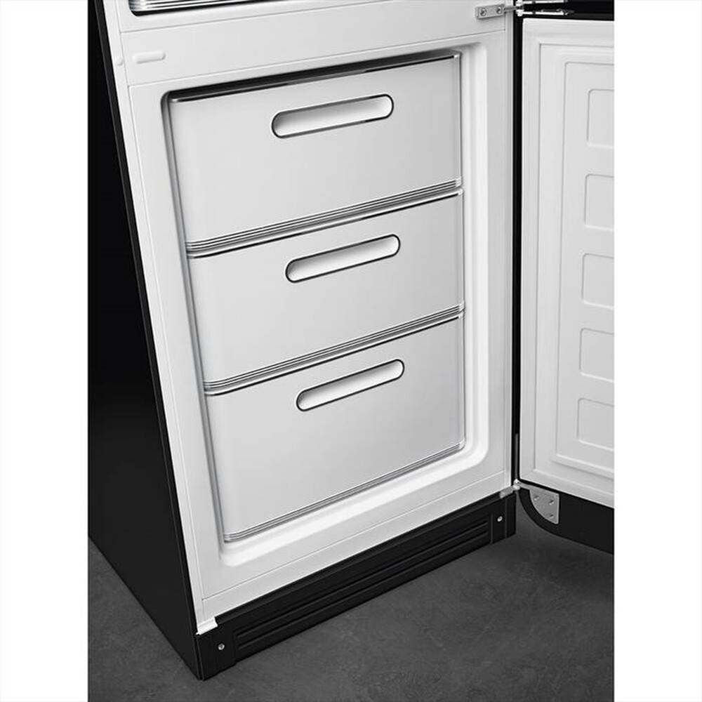 "SMEG - Frigorifero combinato FAB32RBL5 Classe D 350lt-Nero"